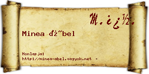 Minea Ábel névjegykártya